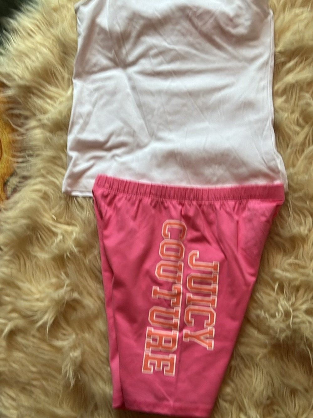 Juicy Couture Pink Logo Girls Shorts